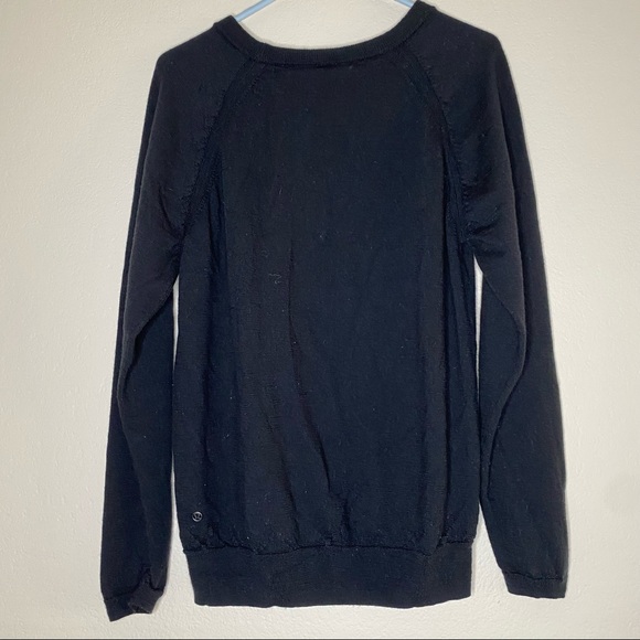LULULEMON black merino wool Rising Salutation sweater 8 - Picture 7 of 11